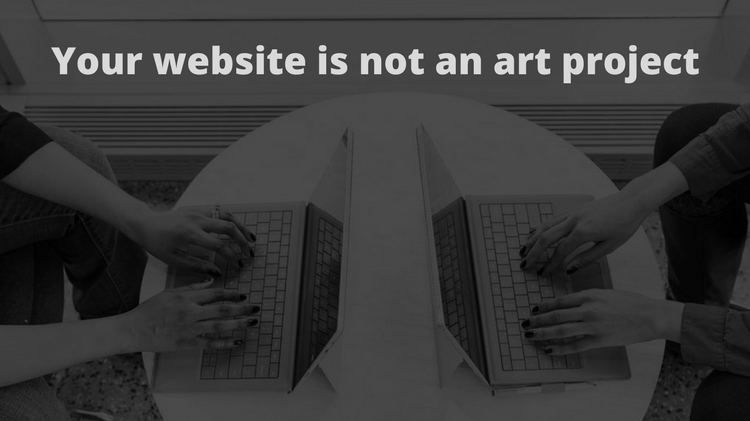 Website is not an art project